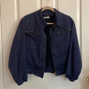 Vintage Italian Military Chore Coat Size XS